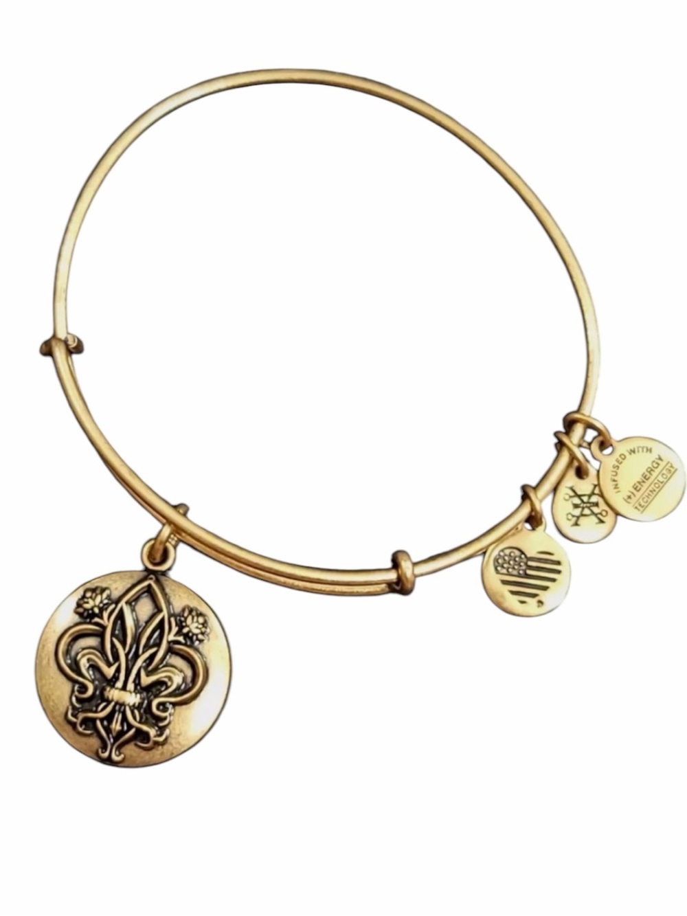 Alex And Ani 2016 Fleur De Lis III Charm Bracelet